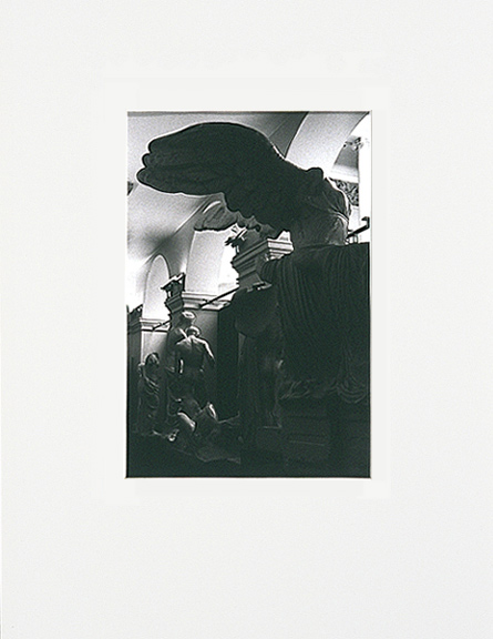 B/W photograph from (re)Current Allegories 1990
